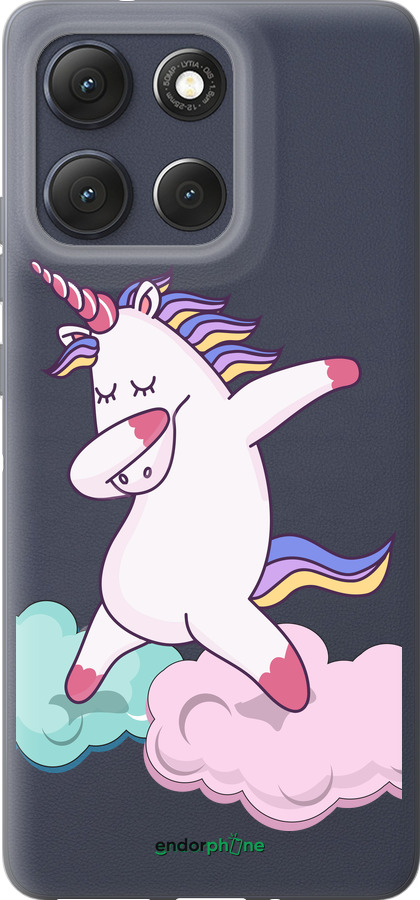 Силиконовый чехол Единорог для Motorola Moto G86 - 4702u-4115 изображение 