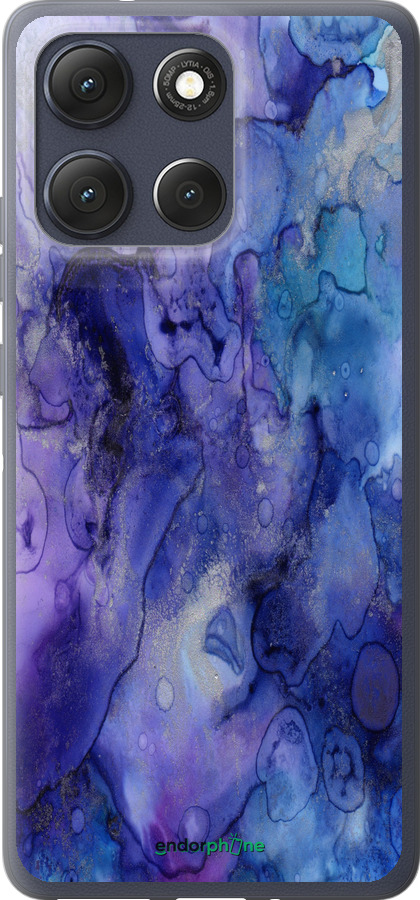 Силиконовый чехол Мрамор 7 для Motorola Moto G86 - 4802u-4115 изображение 