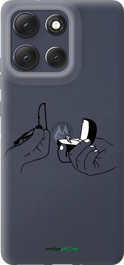 Силиконовый чехол Предложение для Motorola Moto G86 - 4898u-4115 изображение 