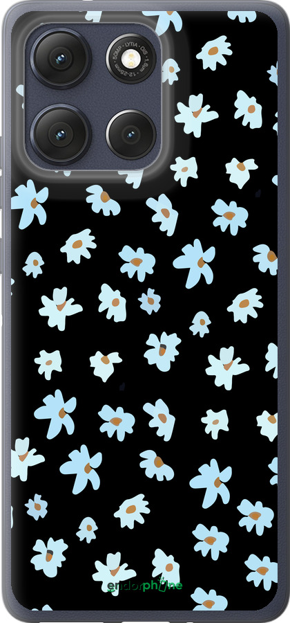 Силиконовый чехол Цветочный для Motorola Moto G86 - 4900u-4115 изображение 