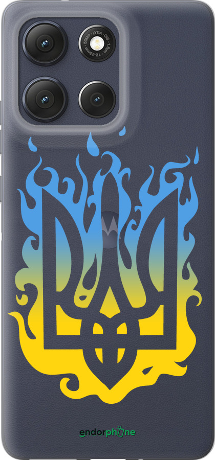 Силіконовий чехол Герб v1 для Motorola Moto G86 - 5258u-4115 изображение 