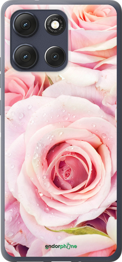 Силиконовый чехол Розы для Motorola Moto G86 - 525u-4115 изображение 