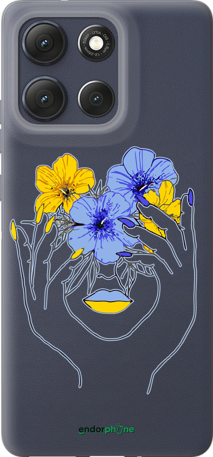 Силиконовый чехол Девушка v4 для Motorola Moto G86 - 5276u-4115 изображение 