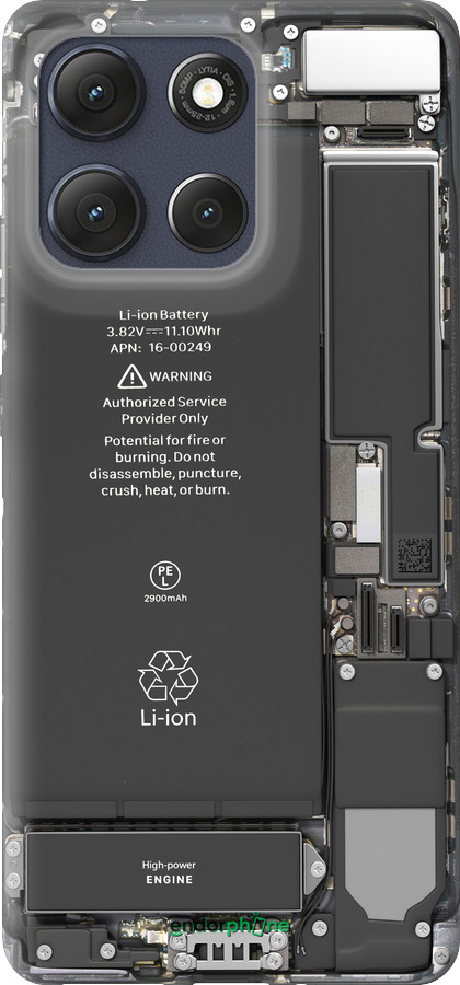 Силиконовый чехол Детали смартфона для Motorola Moto G86 - 5487u-4115 изображение 