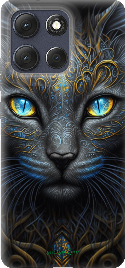 Силиконовый чехол Кошка для Motorola Moto G86 - 5548u-4115 изображение 