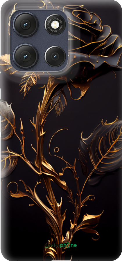 Силиконовый чехол Роза 3 для Motorola Moto G86 - 5552u-4115 изображение 