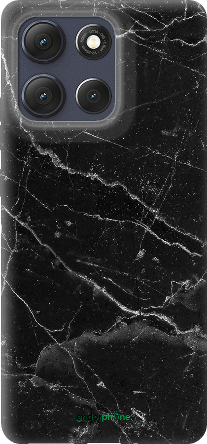 Силіконовий чехол Чорний мармур v2 для Motorola Moto G86 - 5568u-4115 изображение 