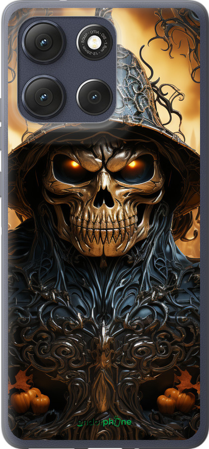 Силиконовый чехол Череп 2 для Motorola Moto G86 - 5652u-4115 изображение 