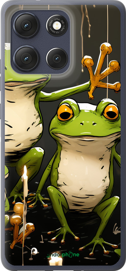 Силиконовый чехол Жабки 2 для Motorola Moto G86 - 5657u-4115 изображение 