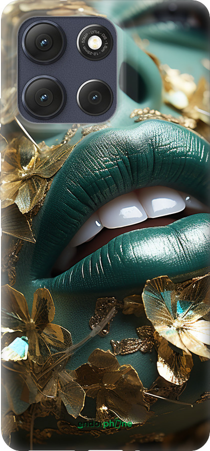 Силіконовий чехол Губи 2 для Motorola Moto G86 - 5667u-4115 изображение 