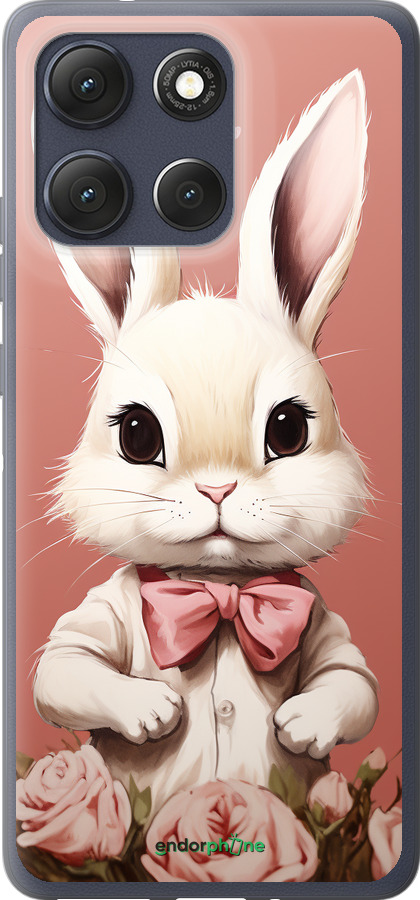 Силиконовый чехол Зайчик для Motorola Moto G86 - 5669u-4115 изображение 