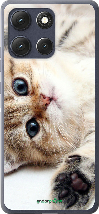 Силиконовый чехол Котик для Motorola Moto G86 - 6024u-4115 изображение 