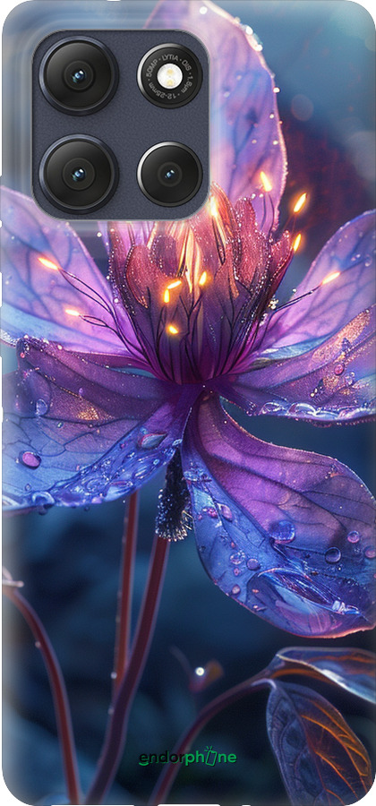 Силиконовый чехол Магический цветок для Motorola Moto G86 - 6038u-4115 изображение 