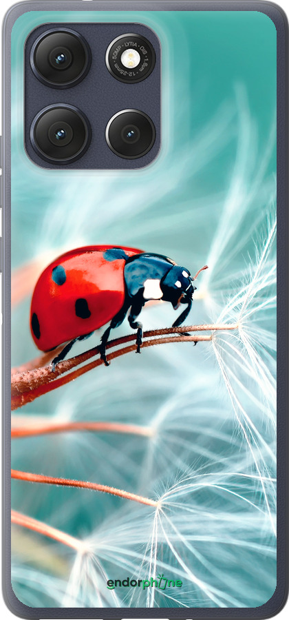 Силиконовый чехол Божья коровка для Motorola Moto G86 - 6049u-4115 изображение 