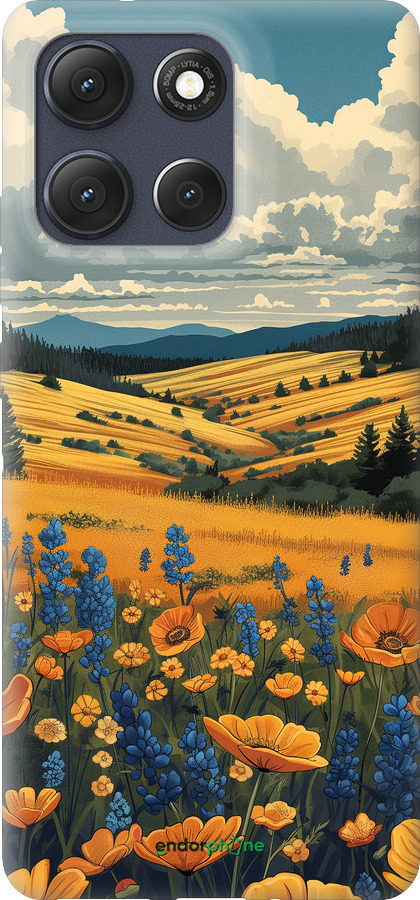 Силиконовый чехол Украинское поле для Motorola Moto G86 - 6082u-4115 изображение 