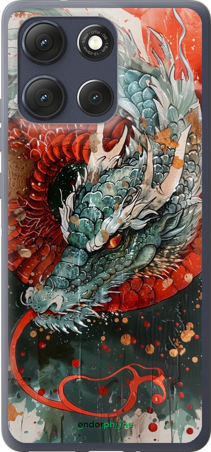 Силиконовый чехол Стихия огня для Motorola Moto G86 - 6101u-4115 изображение 