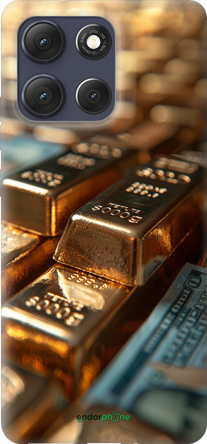 Силиконовый чехол Сияние золота для Motorola Moto G86 - 6104u-4115 изображение 