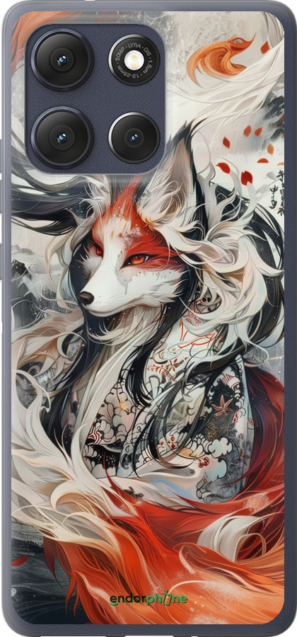 Силиконовый чехол Дух кицунэ' для Motorola Moto G86 - 6107u-4115 изображение 