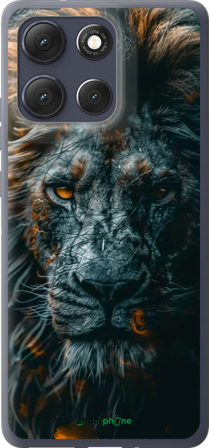 Силиконовый чехол Лев в сумерках для Motorola Moto G86 - 6154u-4115 изображение 