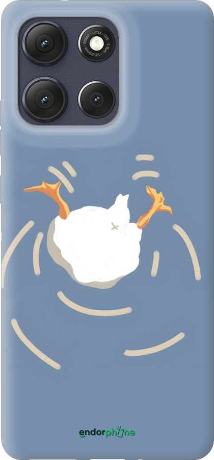 Силіконовий чехол Гусь ныряет для Motorola Moto G86 - 6275u-4115 изображение 