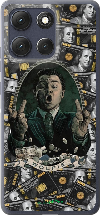 Силиконовый чехол Волк с валл стрит для Motorola Moto G86 - 6287u-4115 изображение 