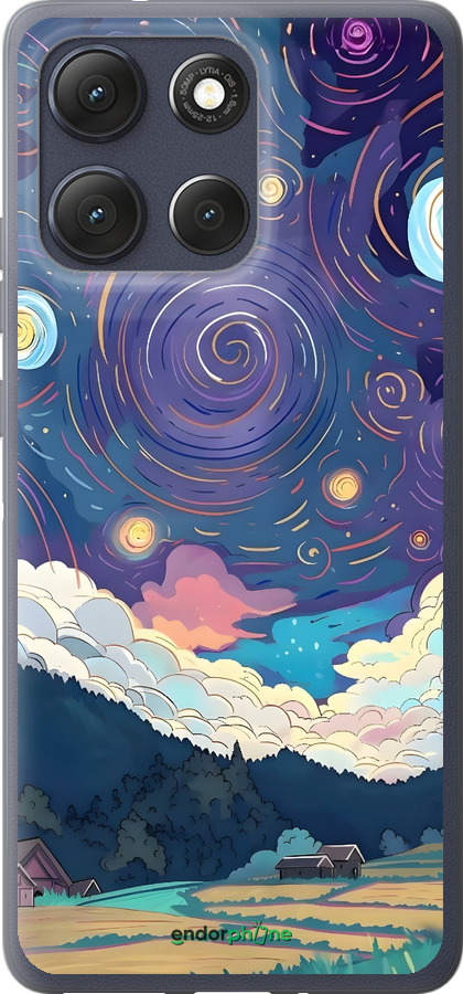 Силиконовый чехол Креативный арт для Motorola Moto G86 - 6322u-4115 изображение 