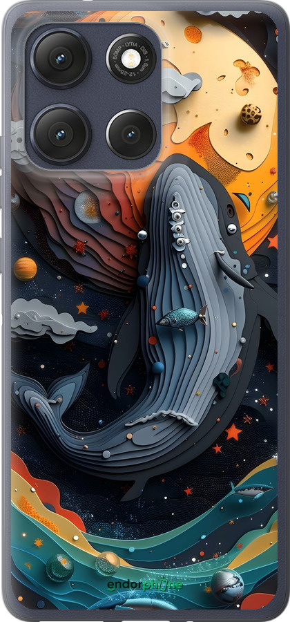 Силиконовый чехол Кит в космосе для Motorola Moto G86 - 6328u-4115 изображение 