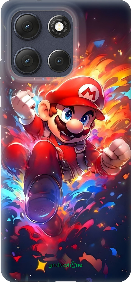Силиконовый чехол Супер Марио для Motorola Moto G86 - 6342u-4115 изображение 