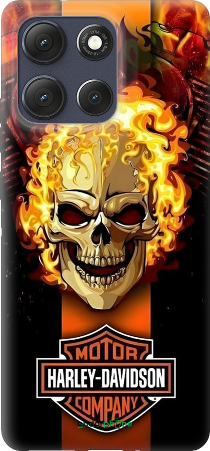 Силиконовый чехол Харлей девидсон для Motorola Moto G86 - 6370u-4115 изображение 