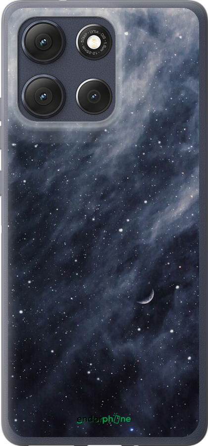 Силиконовый чехол Голубые облака, Голубая луна для Motorola Moto G86 - 6398u-4115 изображение 