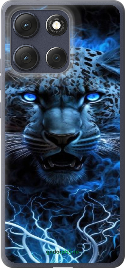 Силиконовый чехол Ледяной леопард для Motorola Moto G86 - 6460u-4115 изображение 