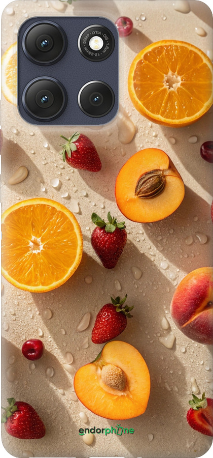 Силиконовый чехол Фрукты 3 для Motorola Moto G86 - 6703u-4115 изображение 