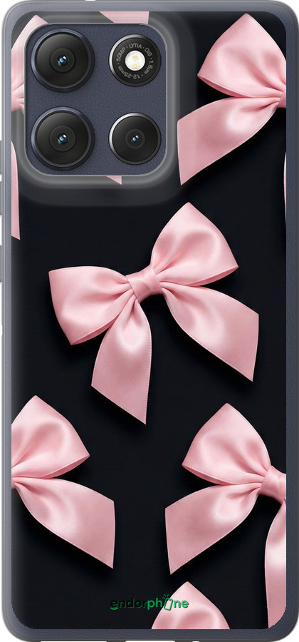 Силиконовый чехол Coquette Ribbons Dark Coquette для Motorola Moto G86 - 6767u-4115 изображение 