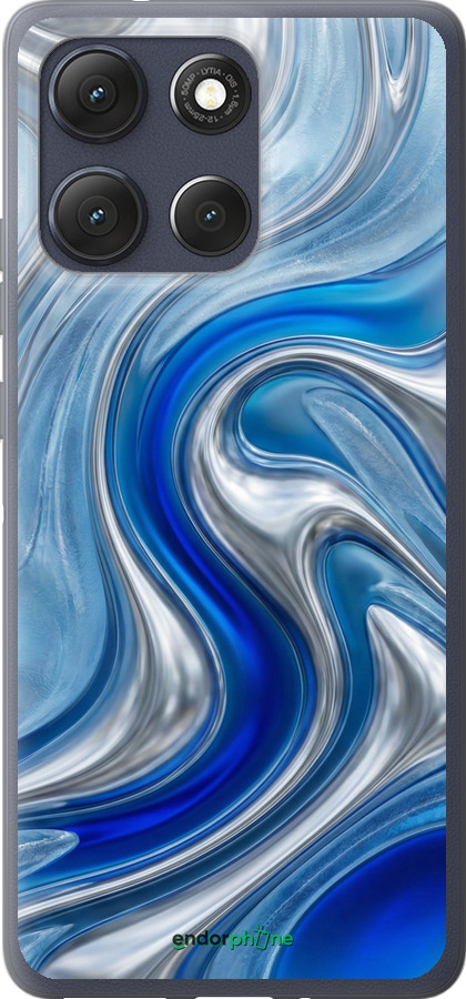 Силиконовый чехол Liquid Chrome для Motorola Moto G86 - 6781u-4115 изображение 