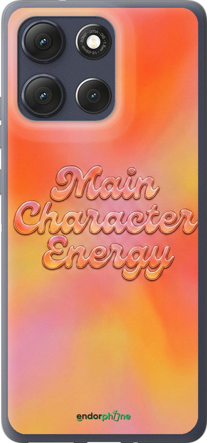 Силиконовый чехол Aura Gradient Main Character Energy Aesthetic Y2K для Motorola Moto G86 - 6783u-4115 изображение 