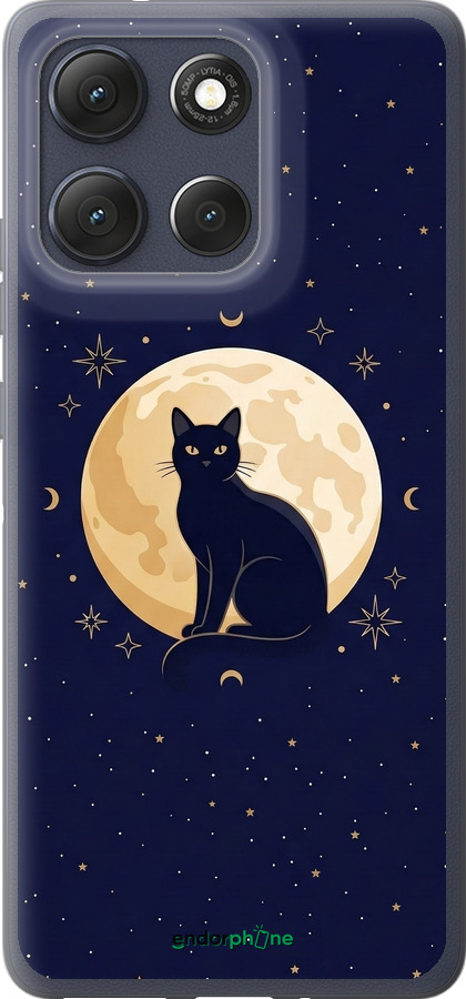 Силиконовый чехол Cute Cat Celestial/Witchy для Motorola Moto G86 - 6787u-4115 изображение 
