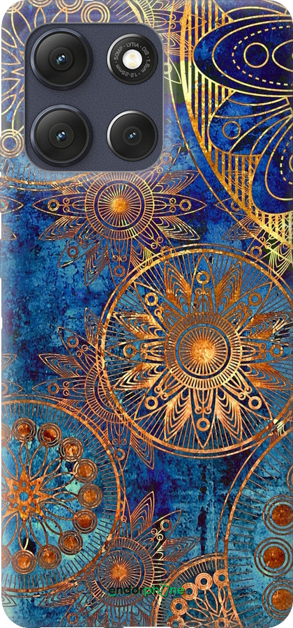 Силіконовий чехол Золотий візерунок для Motorola Moto G86 - 678u-4115 изображение 