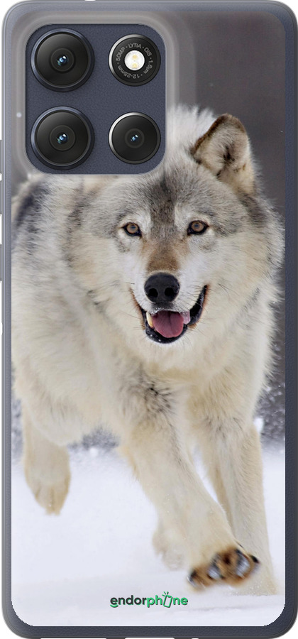 Силиконовый чехол Бегущий волк для Motorola Moto G86 - 826u-4115 изображение 