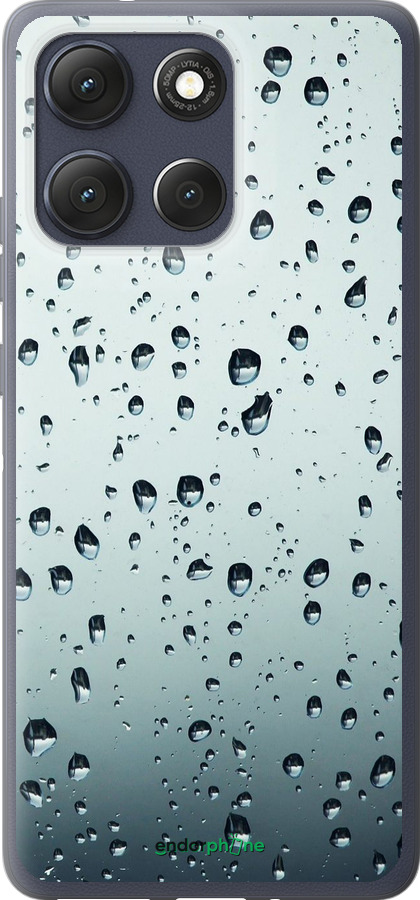 Силиконовый чехол Стекло в каплях для Motorola Moto G86 - 848u-4115 изображение 