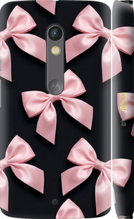 3D пластиковый глянцевый чехол 'Coquette Ribbons Dark Coquette' для Motorola Moto X Play изображение 3