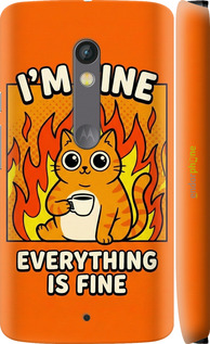 3D пластиковый глянцевый чехол 'Funny Cat' для Motorola Moto X Play изображение 9