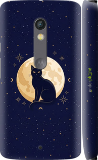 3D пластиковый глянцевый чехол 'Cute Cat Celestial/Witchy' для Motorola Moto X Play изображение 5