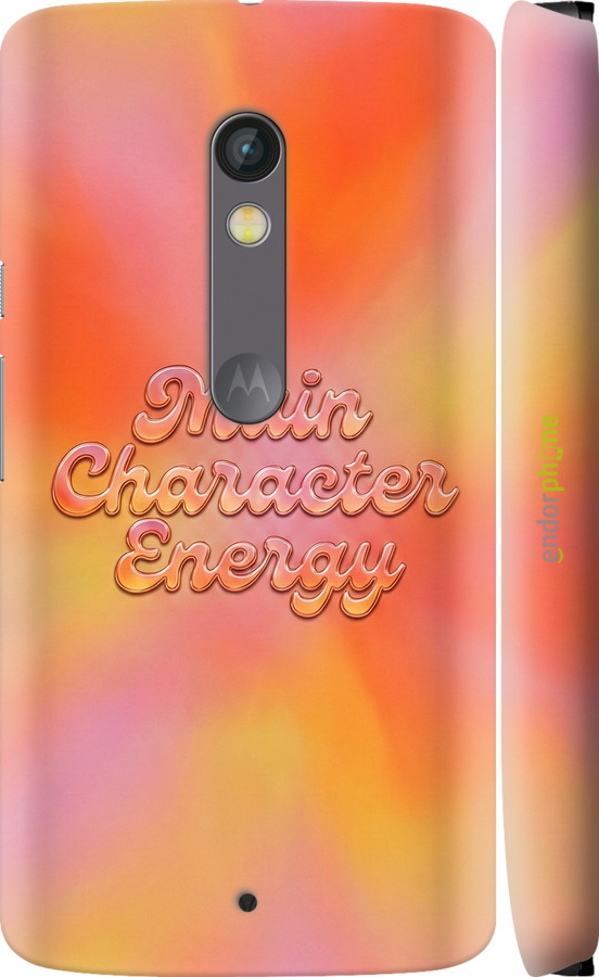 3D пластиковый глянцевый чехол Aura Gradient Main Character Energy Aesthetic Y2K для Motorola Moto X Play - 6783c-459 изображение 
