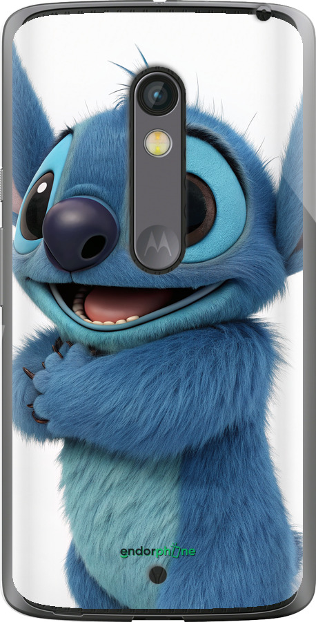 Силиконовый чехол Стич 1 для Motorola Moto X Play - 6686u-459 изображение 
