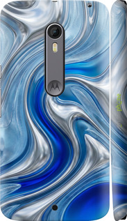 3D пластиковий глянцевий чехол Liquid Chrome для Motorola Moto X Style - 6781c-455 изображение 