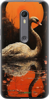 Силіконовий чехол Лебідь для Motorola Moto X Style - 5964u-455 изображение 