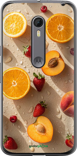 Силиконовый чехол Фрукты 3 для Motorola Moto X Style - 6703u-455 изображение 