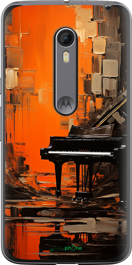 Силіконовий чехол Чохол для телефону Помаранчевий Рояль для Motorola Moto X Style - 5937u-455 изображение 