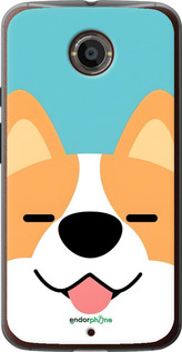 Силиконовый чехол Корги для Motorola Moto X2 - 6280u-372 изображение 