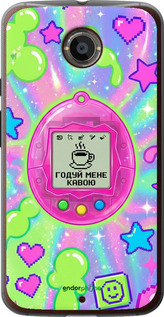 Силиконовый чехол Y2K Aesthetic Retro Pet: Годуй мене кавою для Motorola Moto X2 - 6784u-372 изображение 